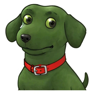 Brown poodle dog sticker