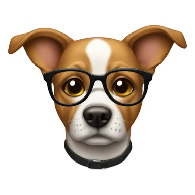  Perro con lentes  sticker