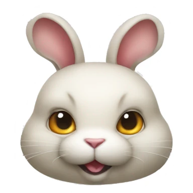 Fat Savage Rabbit sticker