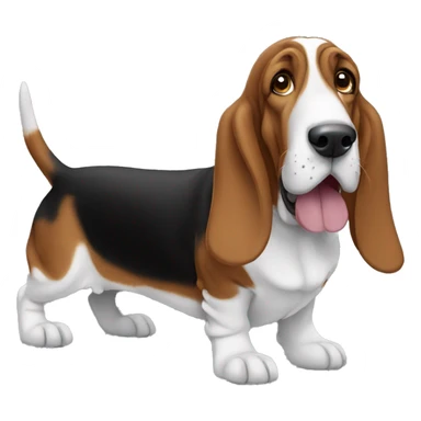 Basset hound sticker