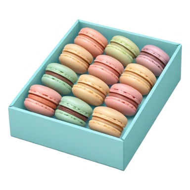 a box of single line of macaron



















 sticker