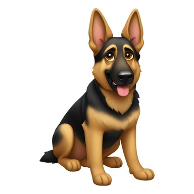 German Shepherd named doodie sticker