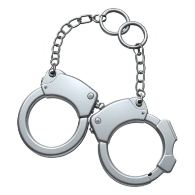 Handcuffs – shiny metal cuffs bdsm style sticker