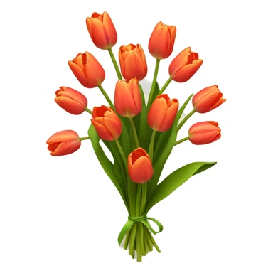 tulip bouquet sticker