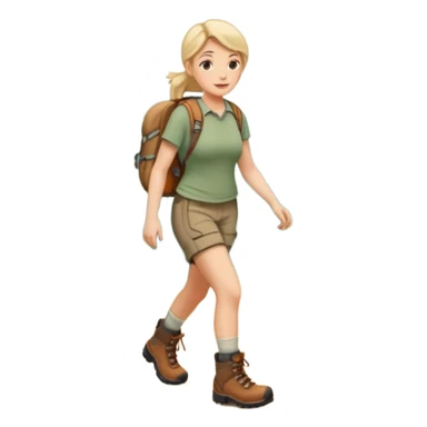 Forest Path Walker woman sticker