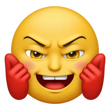 Angry and happy emoji sticker