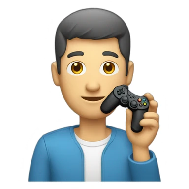 Un hombre con un joystick en la mano sticker