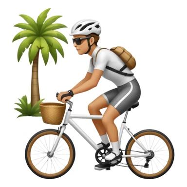 cycling outdoors sticker