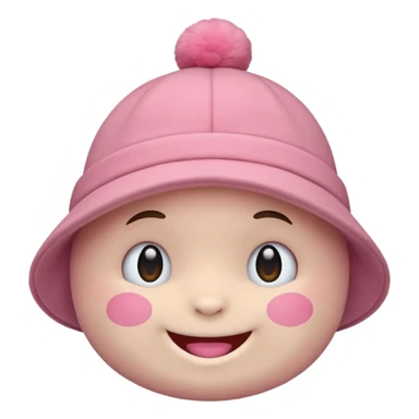 Labubu character smiling, iOS emoji style sticker
