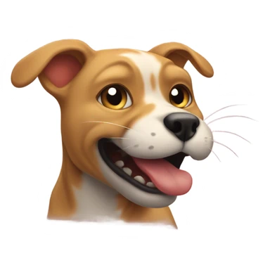 Cat smacking dog sticker