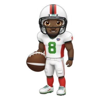 joueur de football  sticker