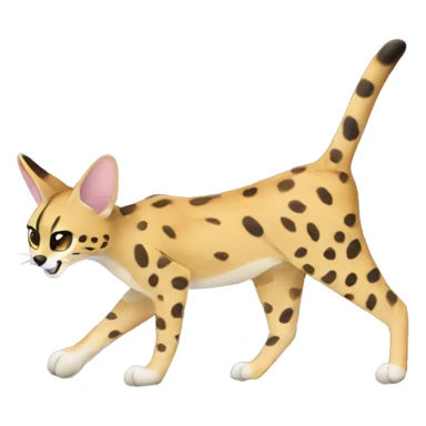 Serval bowling sticker