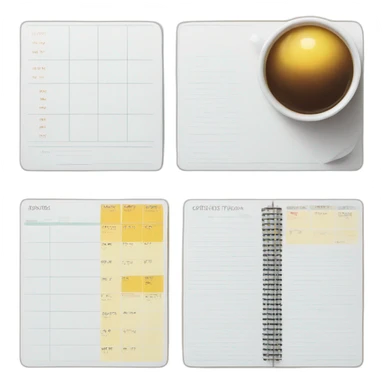 agenda schedule planner weekly full sticker