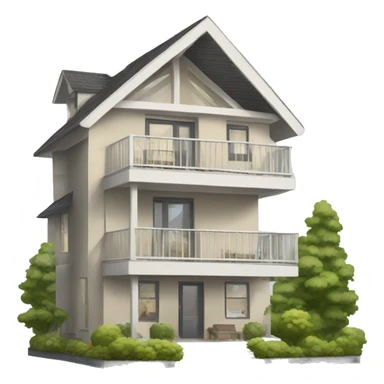 new modern house sticker