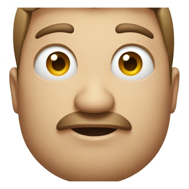 Fat face emoji sticker