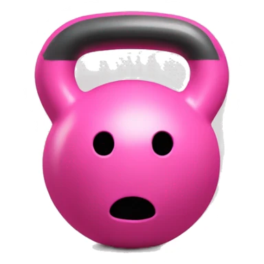 Kettlebell pink without face sticker
