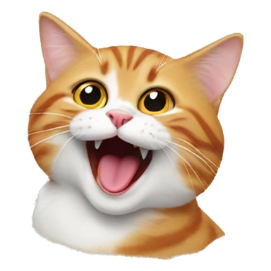 Cat sticking out tounge  sticker