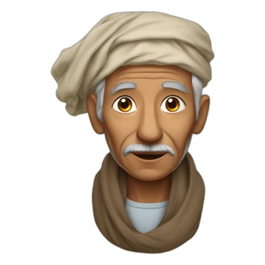 old morocan man with tarbouche sticker