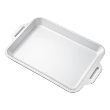 A white styrofoam tray (bandeja de isopor) sticker