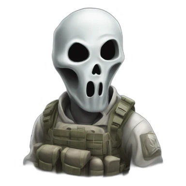 Ghost call of duty sticker