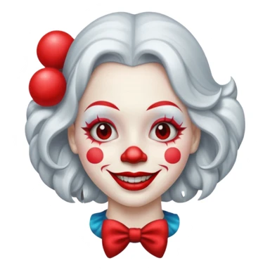 silver soraya clown sticker