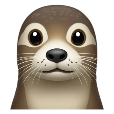 Mélange loutre oiseau sticker
