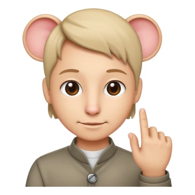 Person doing click it sticker