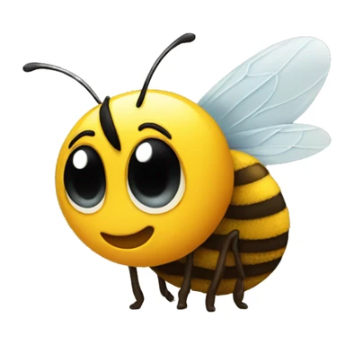Bee taking a poop sticker