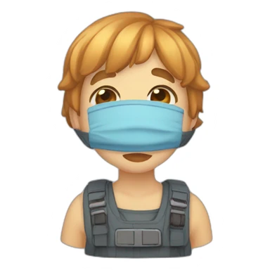 Garito kawaii preocupado sticker