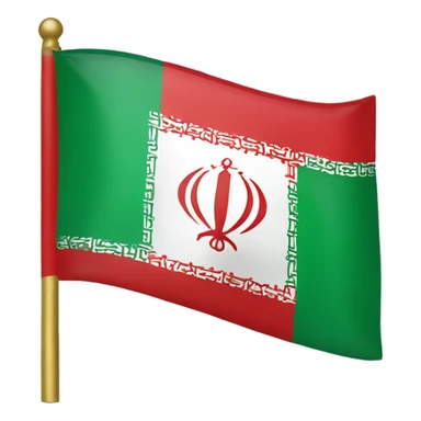 The flag of Iran but with a golden body and a golden bar sticker