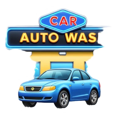avto car wash sticker