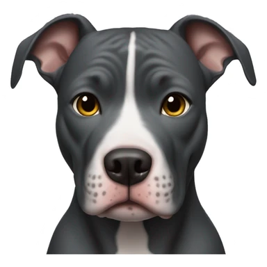 Dark grey pitbull sticker