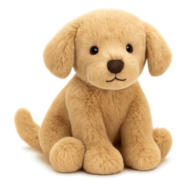 cute golden retriever puppy jellycat plushie sticker