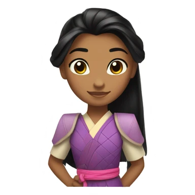 Mulan and Rapunzel  sticker