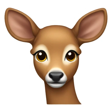 a female doe sticker