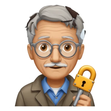 Old locksmith sticker