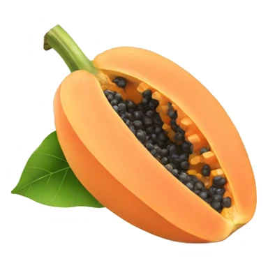 Papaya fruit sticker