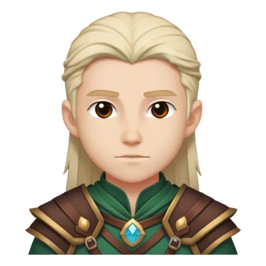 DnD character and his outfit sticker