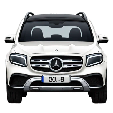 White Mercedes glb 250 sticker