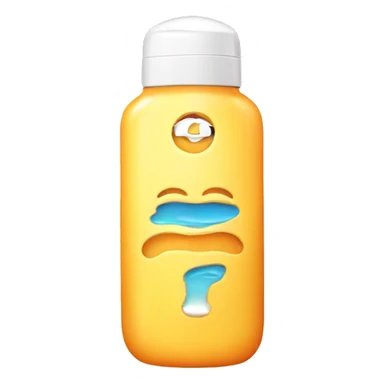 sunscreen bottle sticker