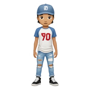 skater boy from 80s sticker