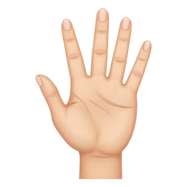 A hand that raises its first three fingers  sticker