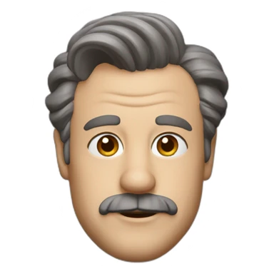 Ted lasso head sticker