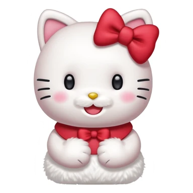 Hello Kitty laughing very hard 😂 with full body  sticker