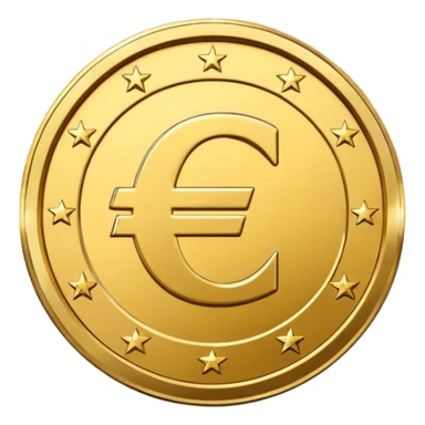 euro coin sticker