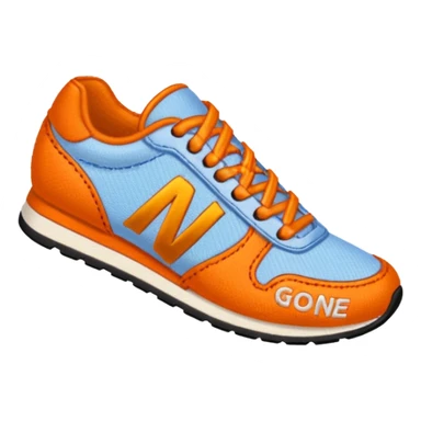 An embroidered patch showing the words "GO ONE MORE" and an orange runner's shoe sticker