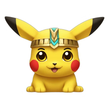 Egyptian style Pikachu sticker