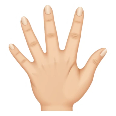 The number seven is signed by extending all fingers and touching the tip of the thumb to the tip of the ring finger.  sticker