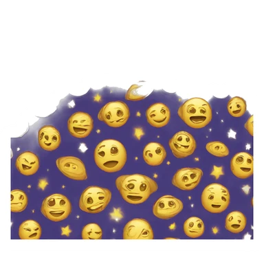 Person wearing t shirt filled with golden galaxies sticker