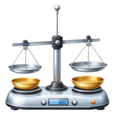 A beam balance sticker